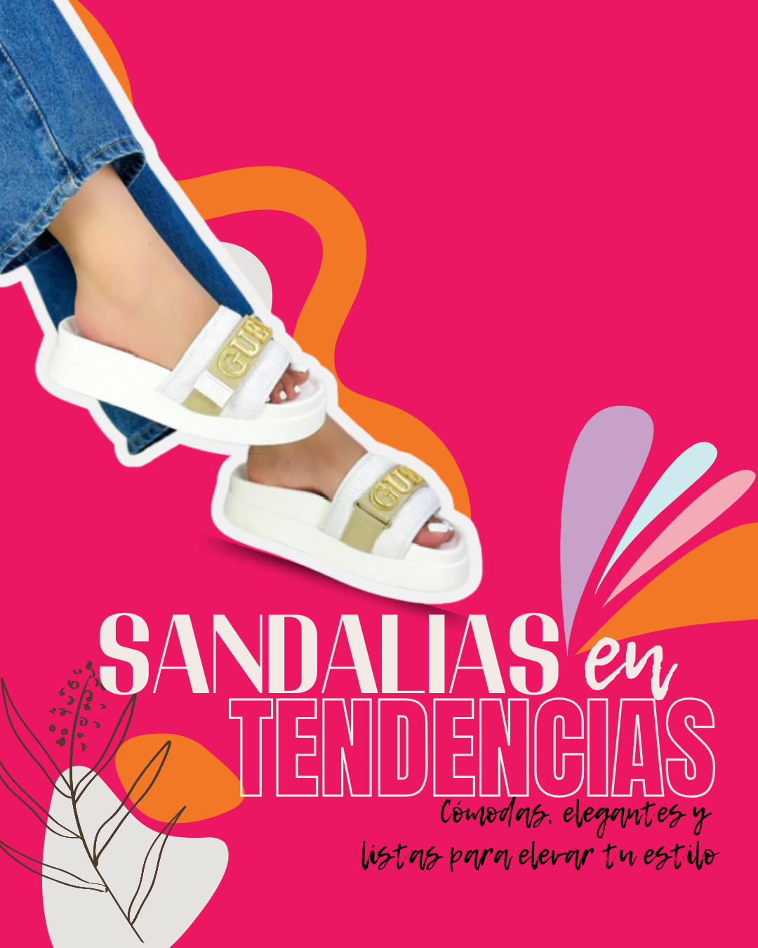 SANDALIA GUESS BLANCO