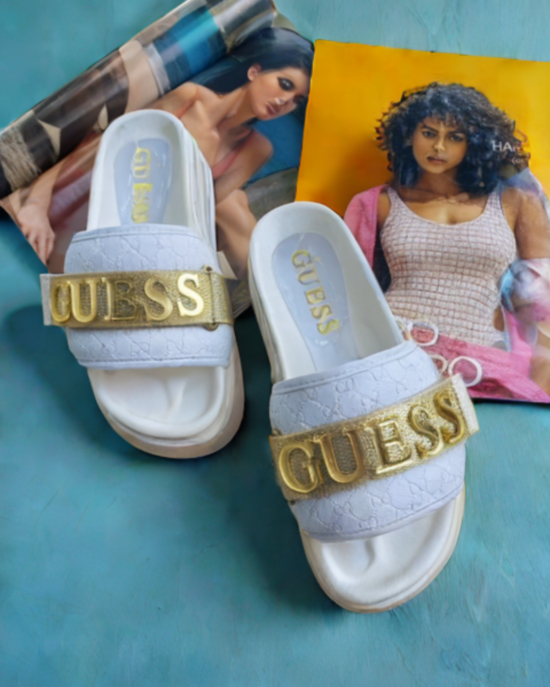 SANDALIA GUESS BLANCO